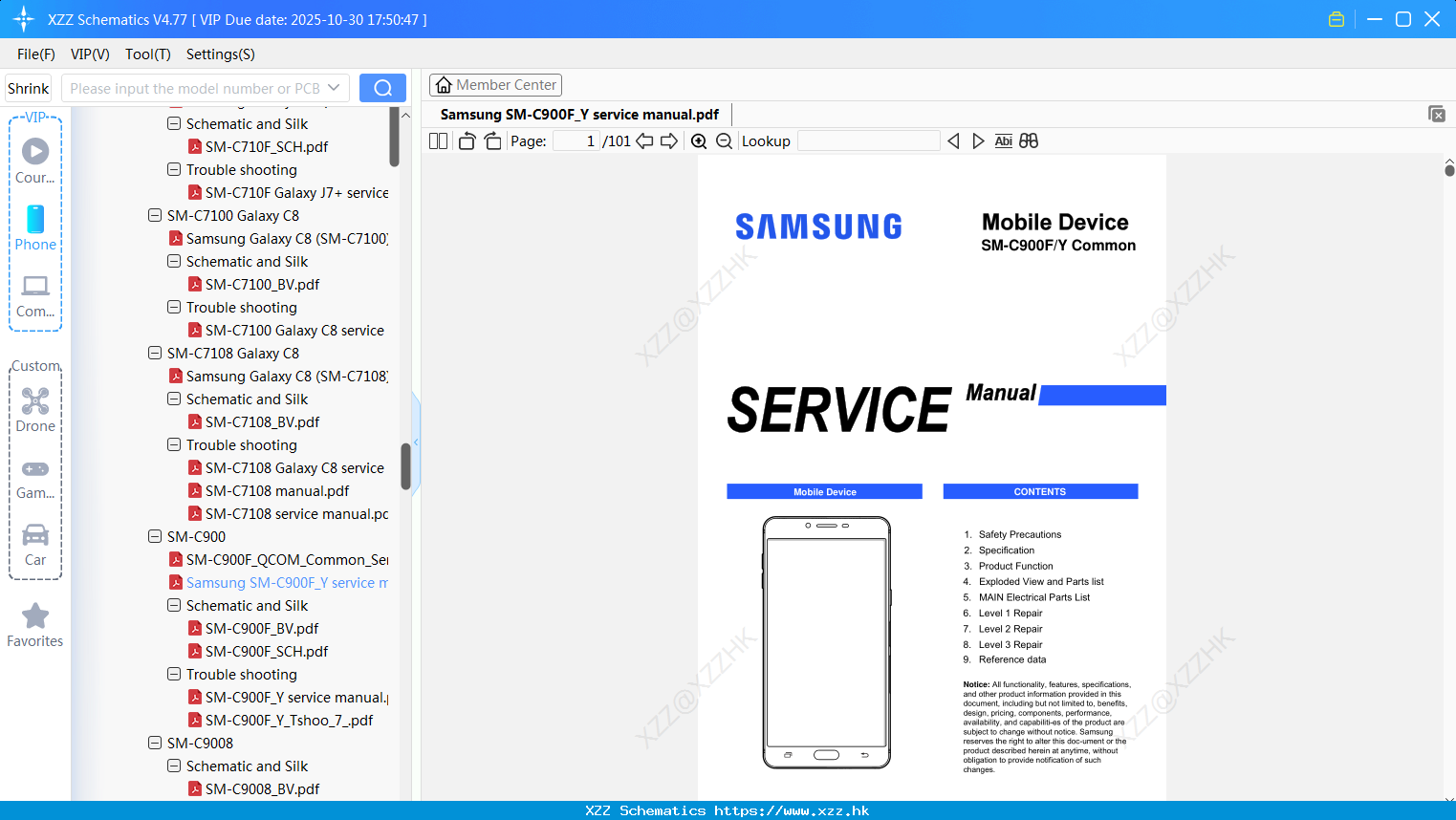 Samsung SM-C900F_Y Service Manual